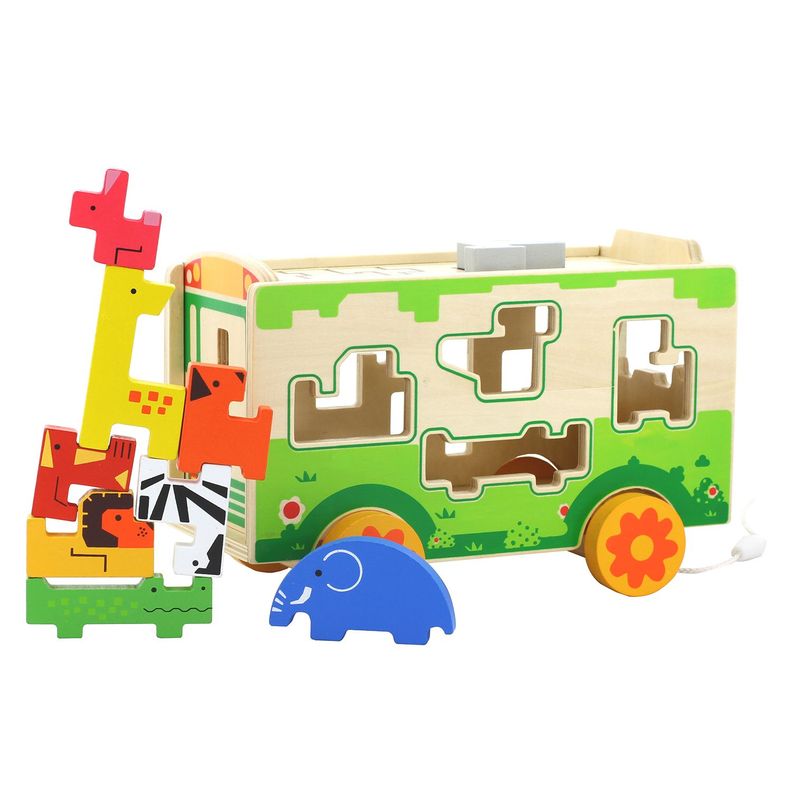 Juego De Encaje Bus De Animales-0