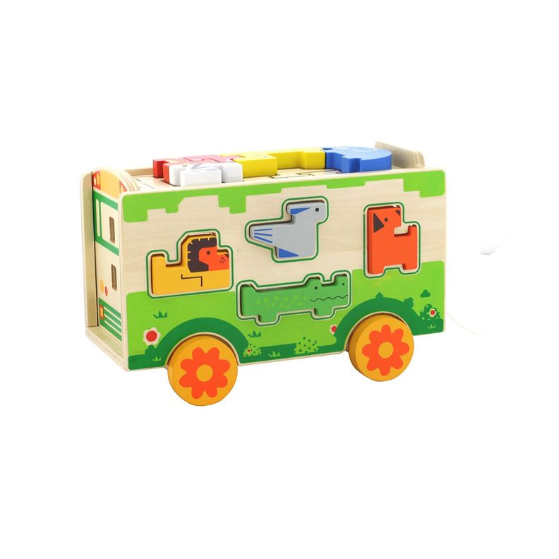 Juego De Encaje Bus De Animales-1