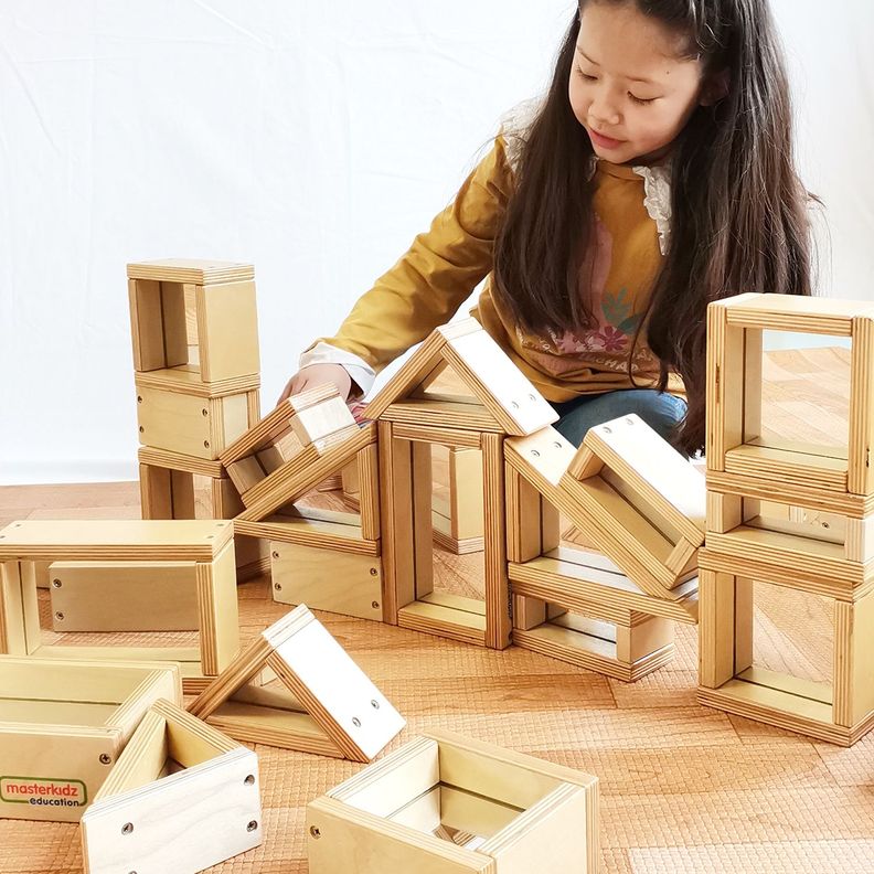 Juego Bloques Con Espejo Doble Cara-0