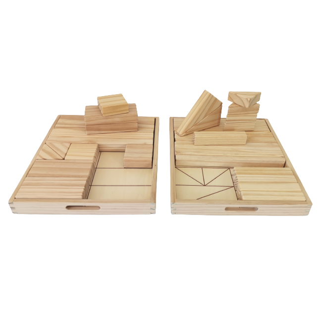 Bloques de Construcción de Madera 32 piezas-0