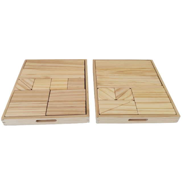 Bloques de Construcción de Madera 32 piezas-2
