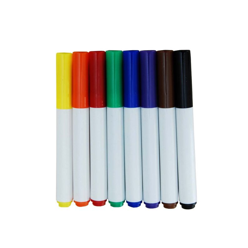 8 Marcadores Jumbo Para Pizarra Lavables-3