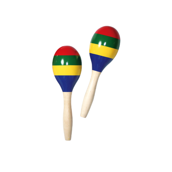 Par De Maracas De Madera En Colores-0