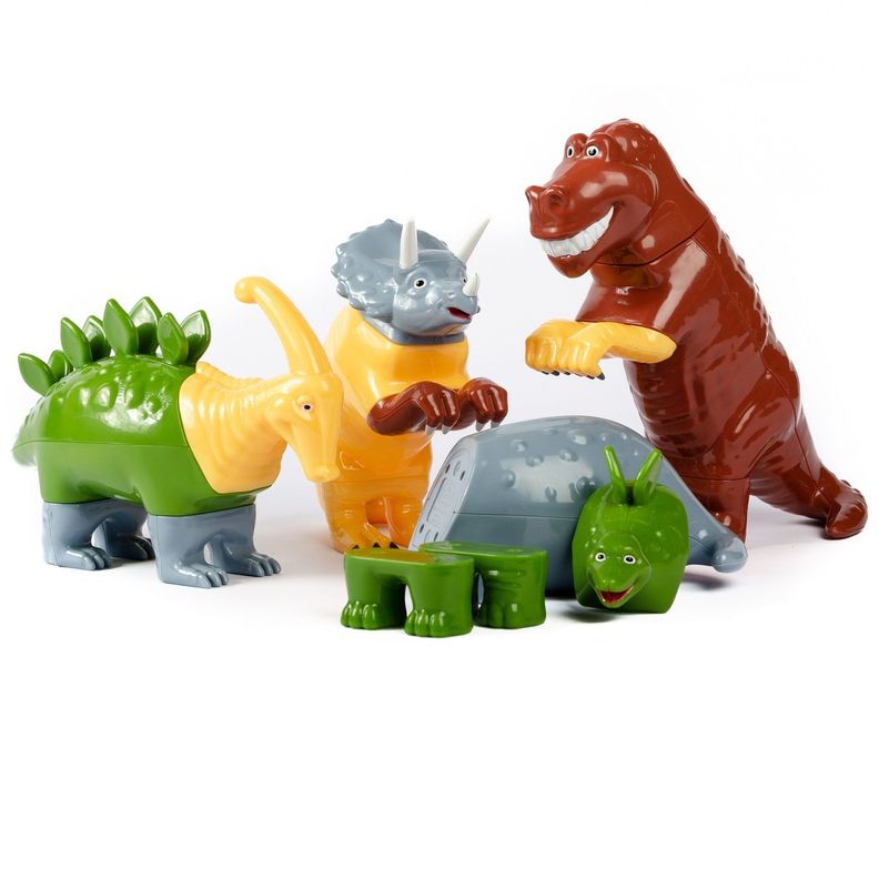 Set Dinosaurios Armables Magnéticos-1