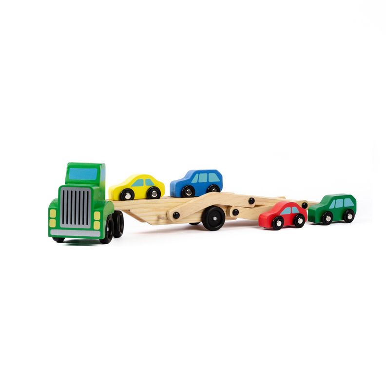 Camión De Madera Transportador De Vehículos-0