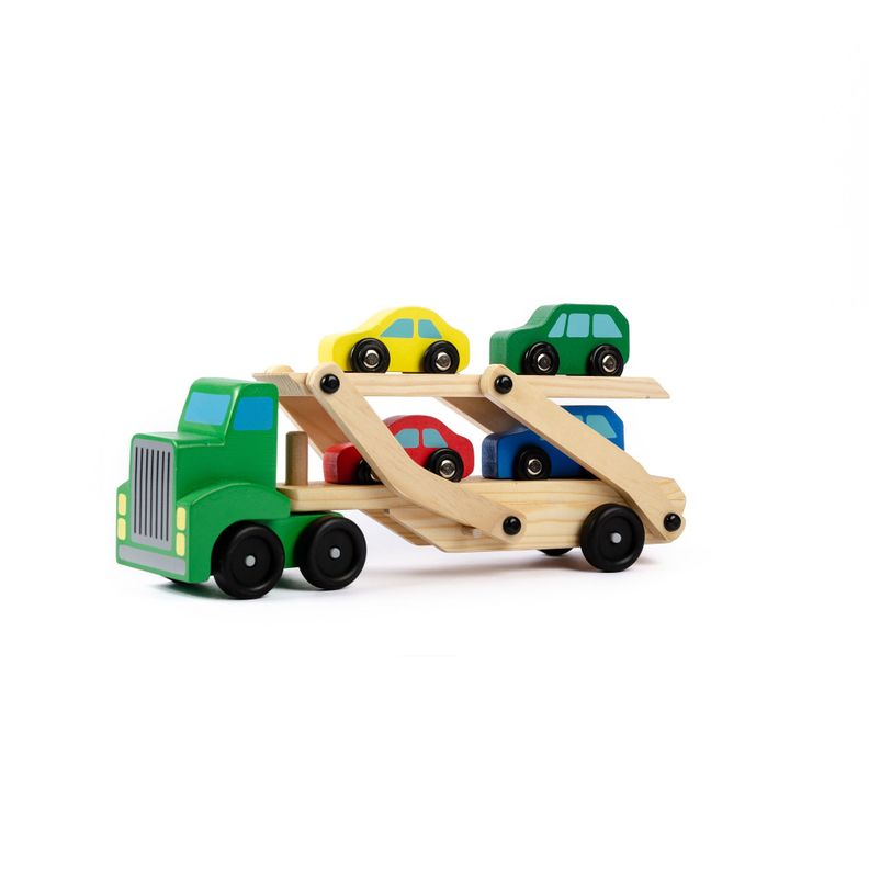 Camión De Madera Transportador De Vehículos-1
