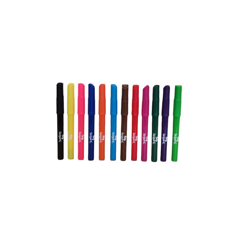 Set De 12 Marcadores Jumbo Colores-3