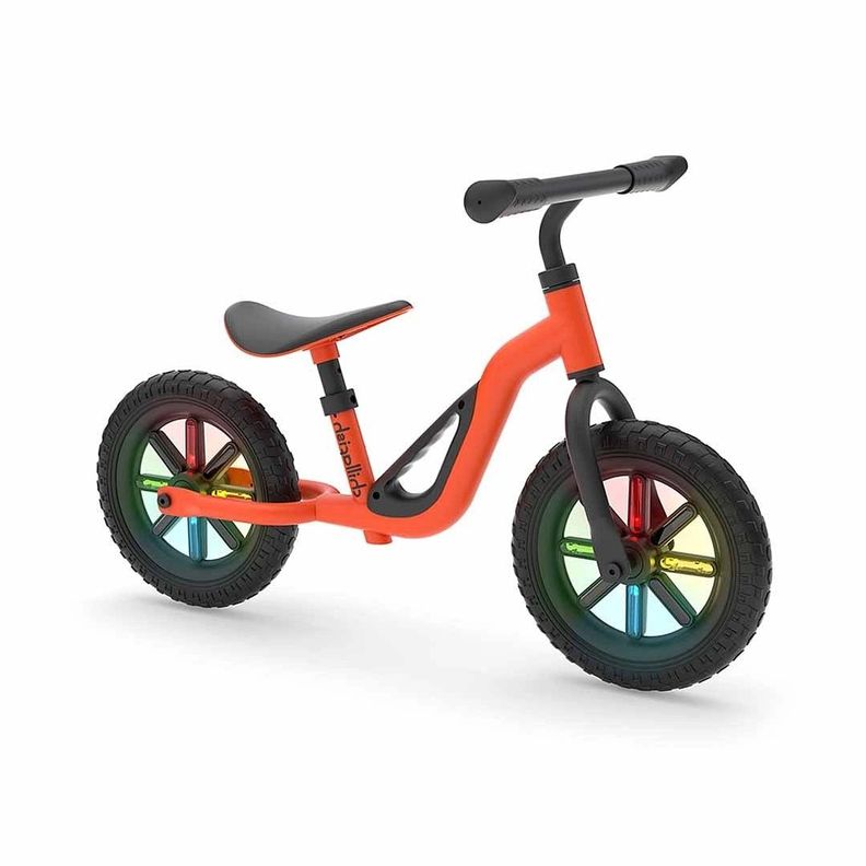 Bicicleta De Equilibrio Para Niños con Luz (Naranja)-0