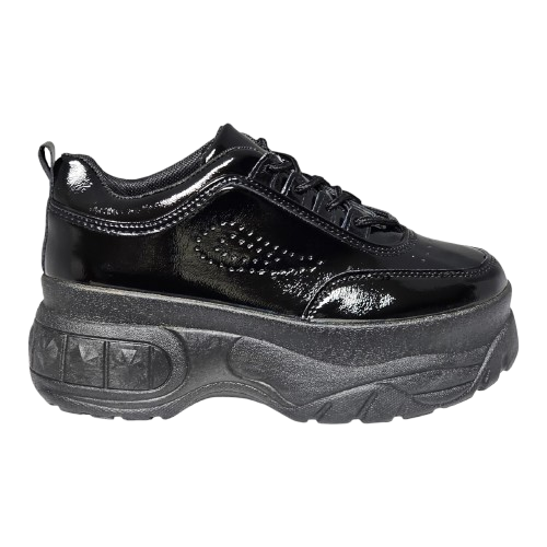 Zapatillas Mujer Charol Plataforma  M357-0