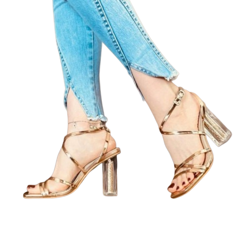 Sandalias Doradas para Dama M 303 Horma chica-0