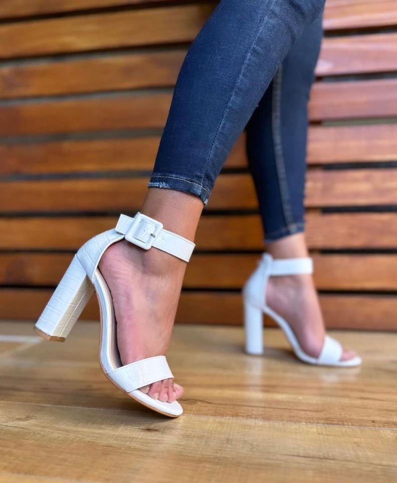 Sandalias Mujer Taco Alto  M410-2