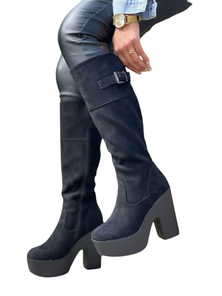 Bota Mujer en Gamuza con Plataforma M461-0