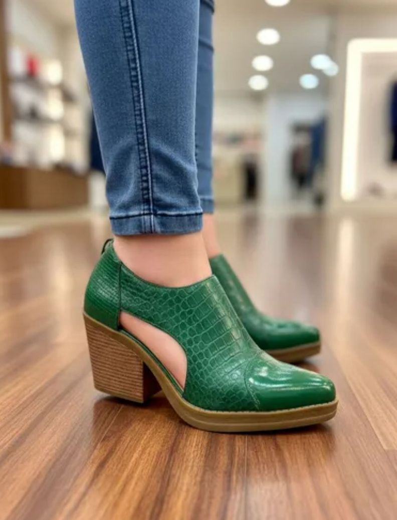 Botin Verde Camperos  Para Dama   M534