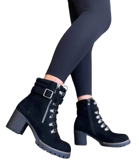 Botin Negro en Gamuza M3340-0