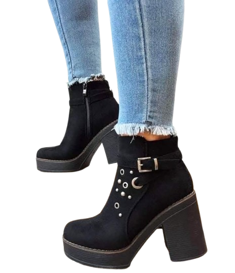 Botin para Dama en Gamuza M458-0