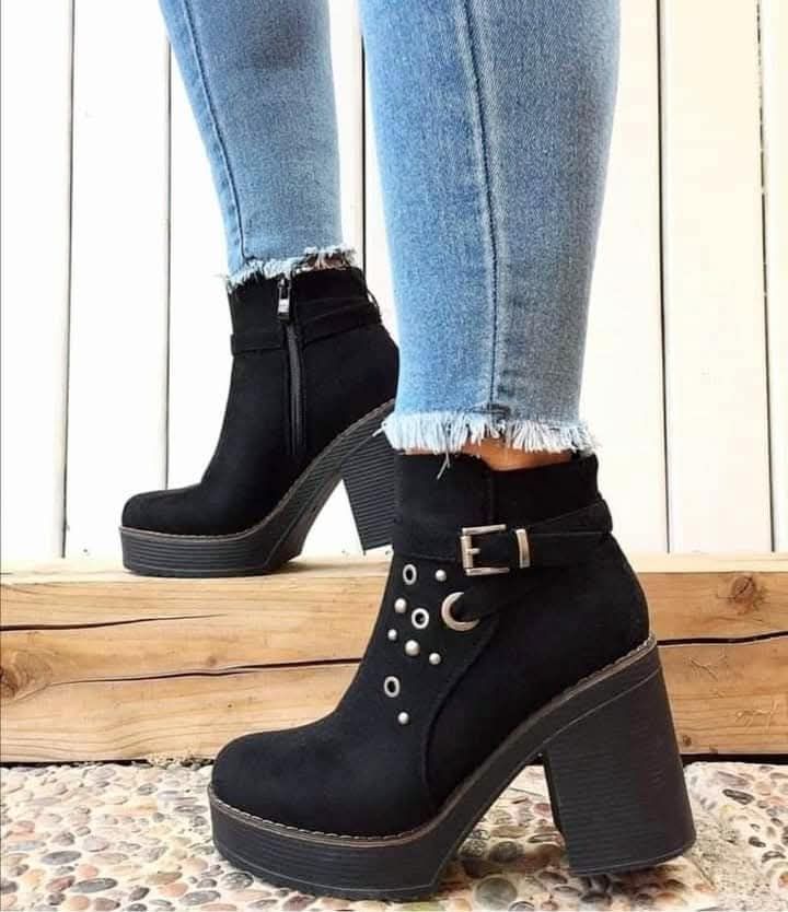 Botin para Dama en Gamuza M458-1