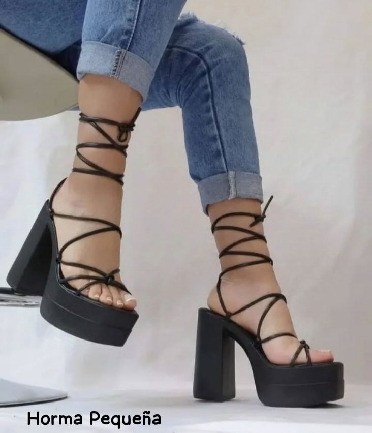 Sandalias Mujer Taco Alto con Plataforma M429-1