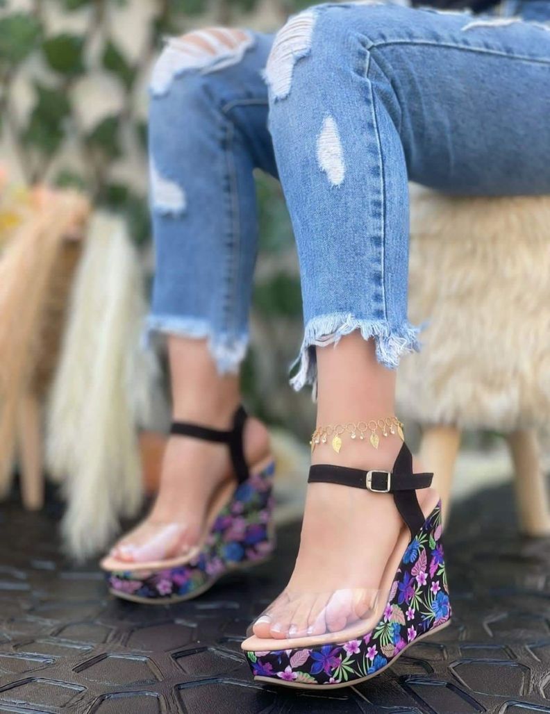 Sandalias Mujer  con Plataforma M406 Horma chica-0