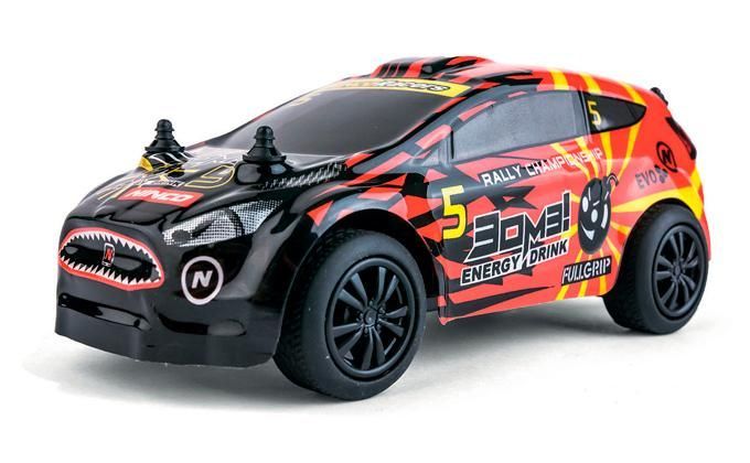 AUTO A CONTROL REMOTO 14x7x6cm 1/30 RALLY BOMB-0