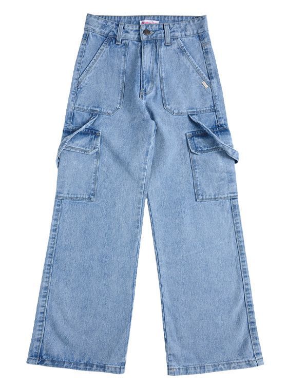 Jeans Ancho Niña Palazzo-0
