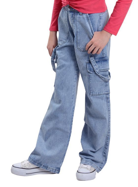 Jeans Ancho Niña Palazzo-3