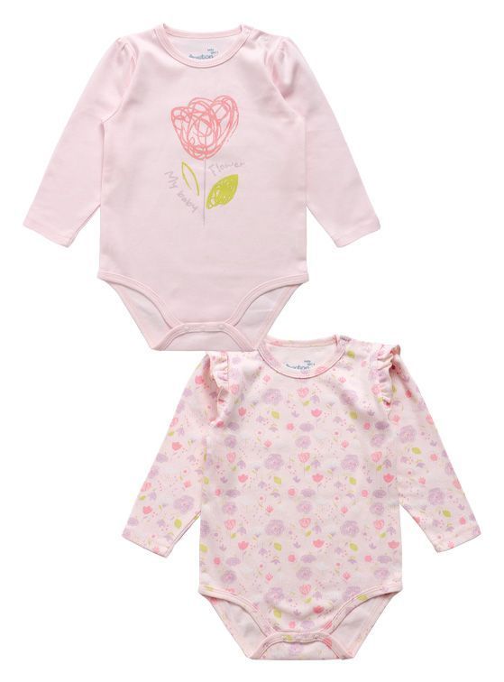 Pack 2 Body Bebe Nina interlock