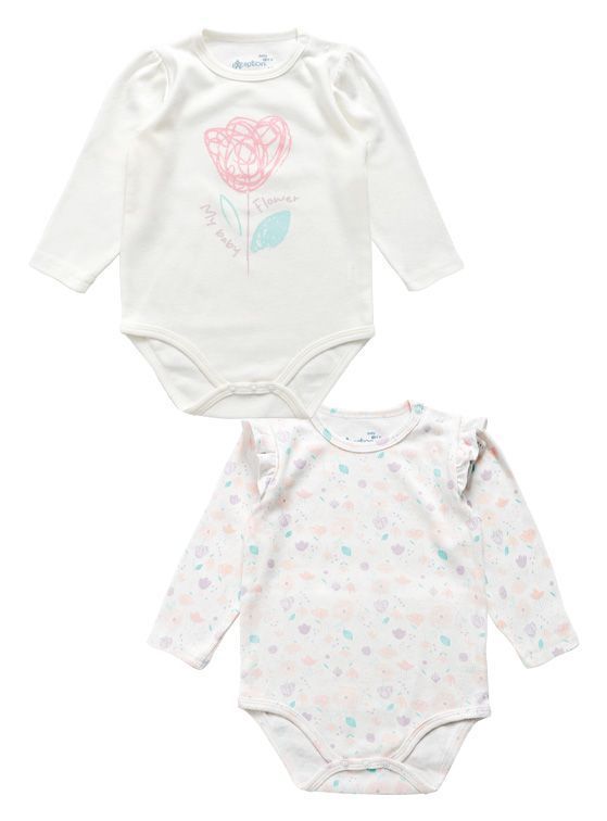 Pack 2 Body Bebe Nina interlock