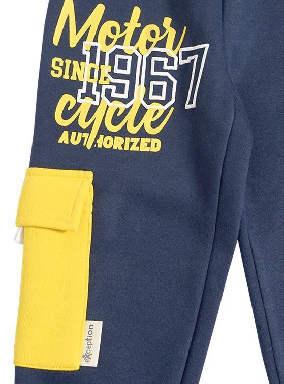 Pantalón Buzo Franela Bebé Niño con Bolsillo-2
