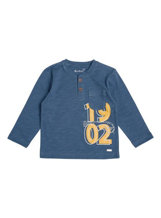 Polera Manga Larga Bebé Niño con Botones-0