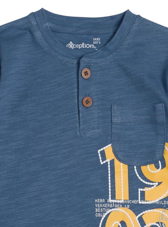 Polera Manga Larga Bebé Niño con Botones-1