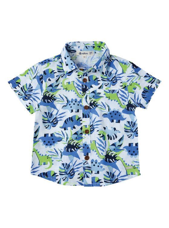 Camisa Bebé Niño Verano Estampada Algodón-0