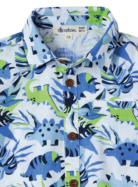 Camisa Bebé Niño Verano Estampada Algodón-1