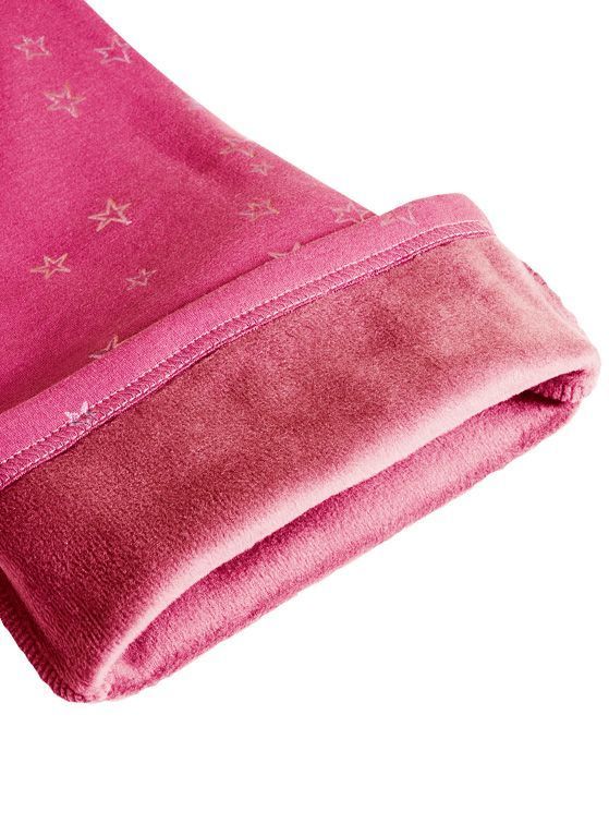 Calza Interior Peludo Flare Niña Estampado Metalizado-2