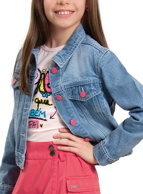 Chaqueta Mezclilla Niña Verano-0