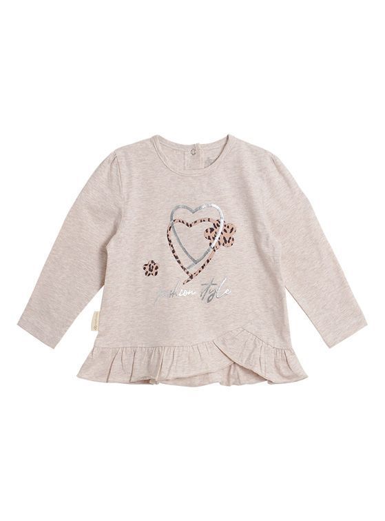 Polera Manga Larga Bebé Niña Corazón-1