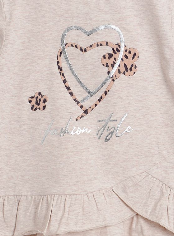 Polera Manga Larga Bebé Niña Corazón-2