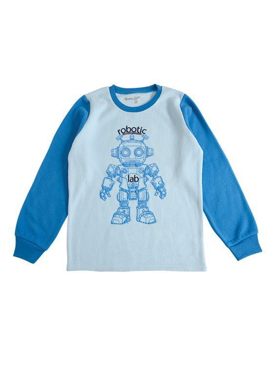 Pijama Polar Niño Robot-1