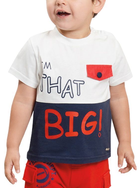 Polera Bebé Niño Manga Corta y Estampado-0