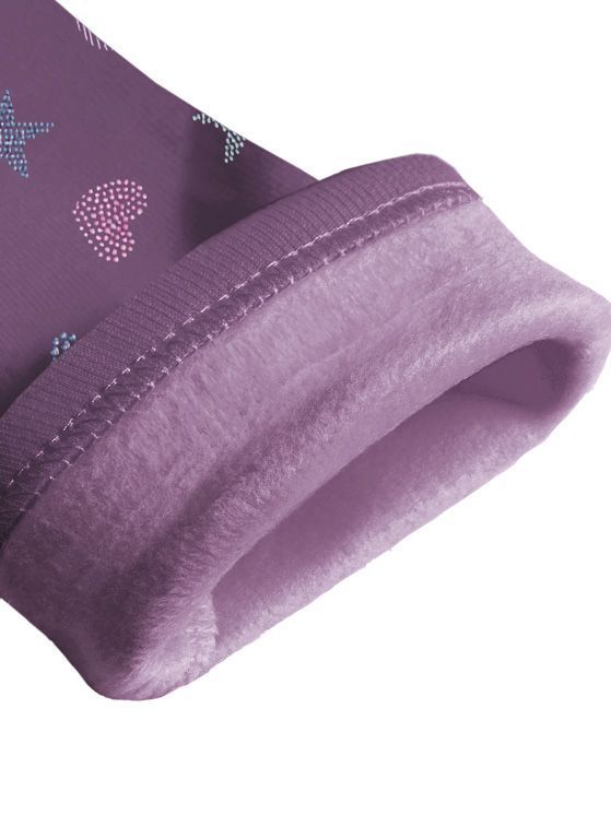 Calza Interior Peludo Flare Niña con Estampado-2