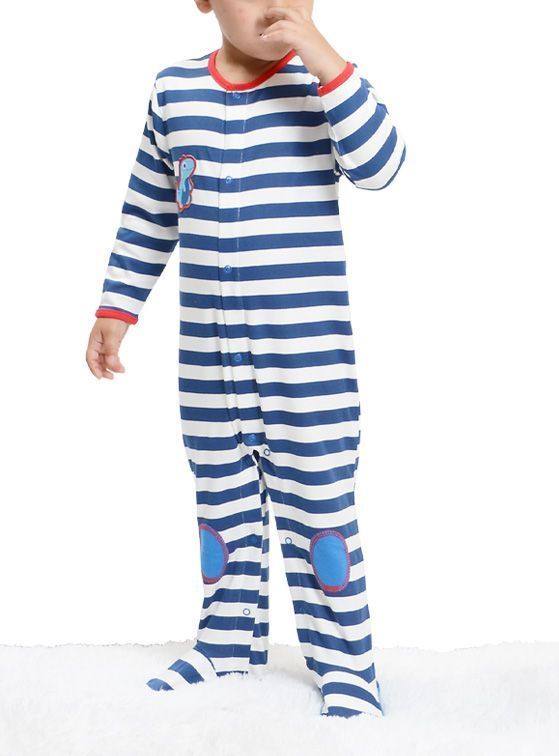 Pijama Manga Larga Bebé Niño Dinosaurio-0