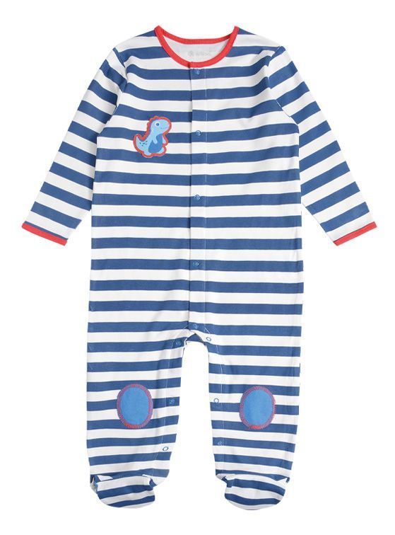 Pijama Manga Larga Bebé Niño Dinosaurio-1