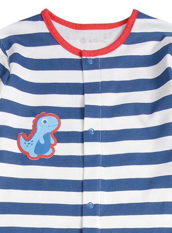 Pijama Manga Larga Bebé Niño Dinosaurio-2