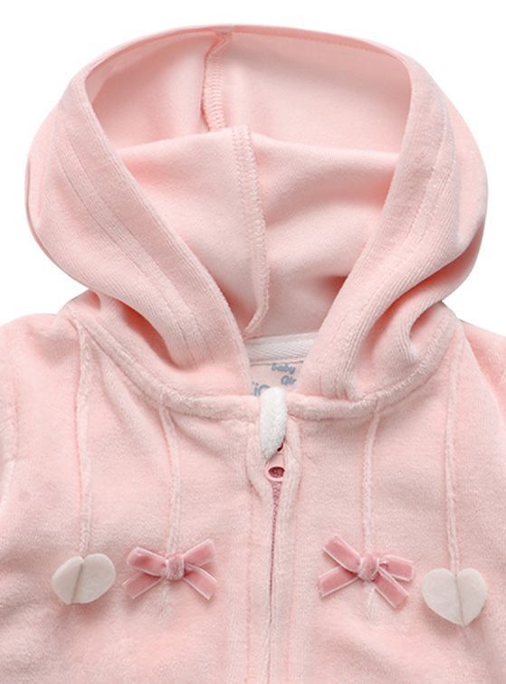 Conjunto Plush Bebé Niña Con Gorro-2