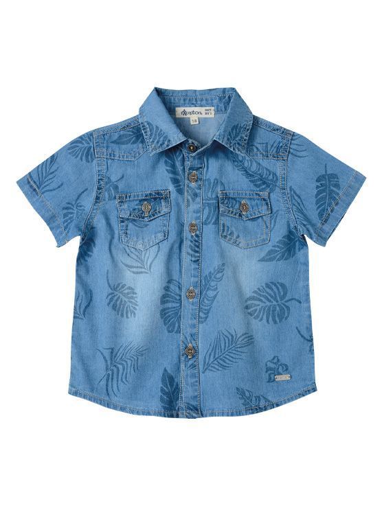 Camisa Body Mezclilla Liviana Bebé Niño-0