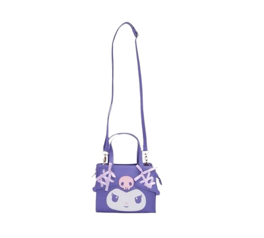 SANRIO ORIGINAL Kuromi bolso lila de 2 vías Colección Dainty Doll-1