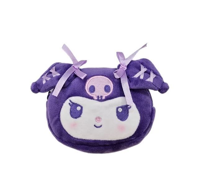 SANRIO ORIGINAL Bolsa ecológica con estuche linea pu Kuromi Color Lila (serie dainty doll)-1