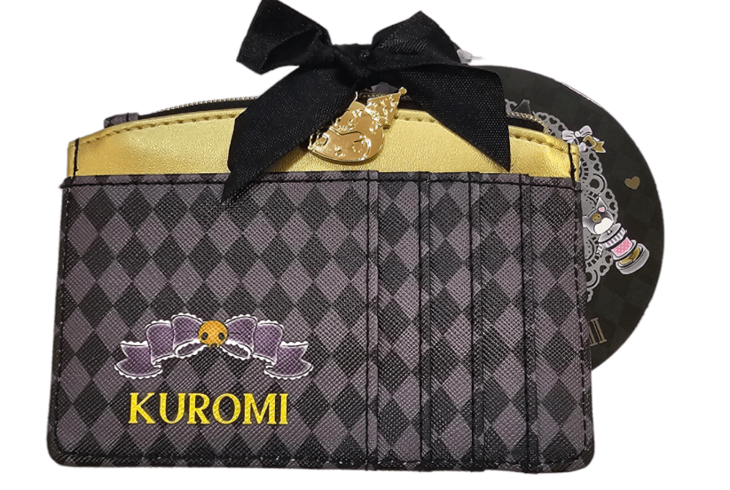 Kuromi fancy ribbons estuche para tarjetas y monedas SANRIO ORIGINAL-1