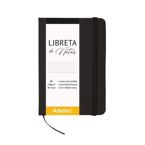 Libreta A6 Burdeo C/elástico-1