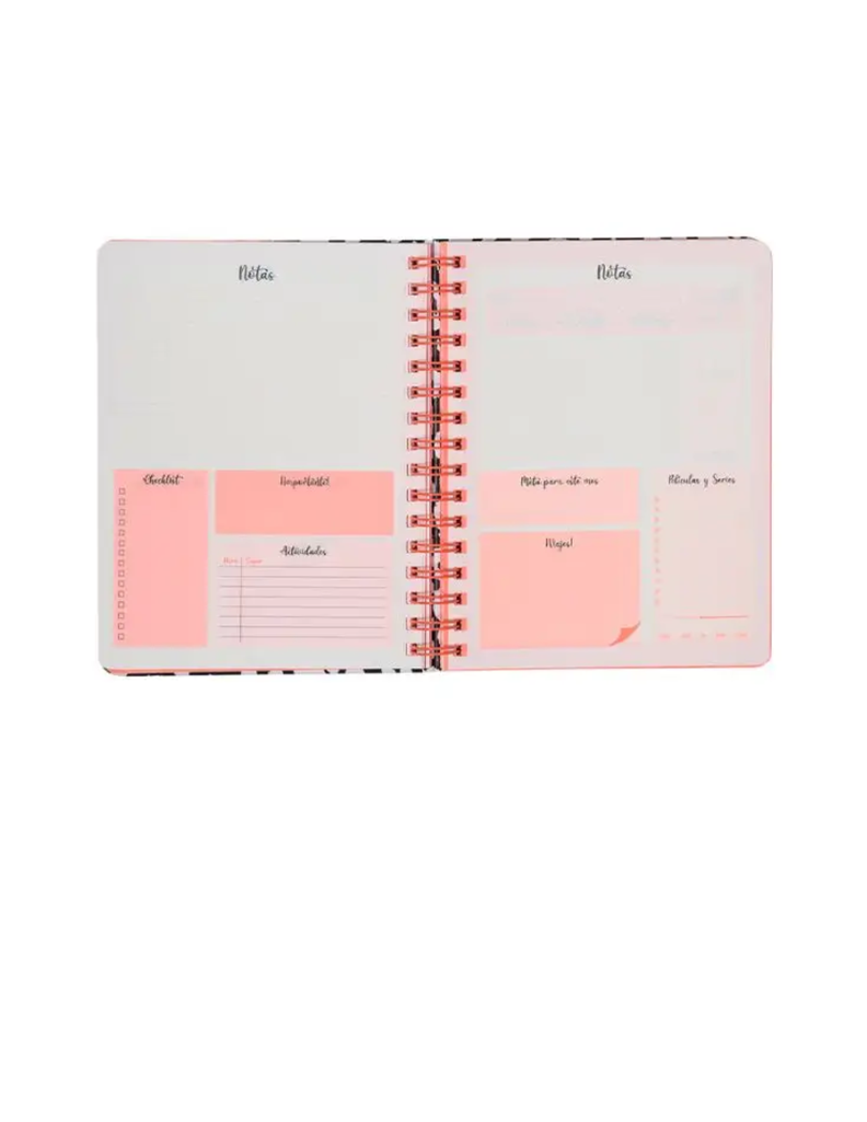 Planner 12 Meses Animal Print 164x214mm-1