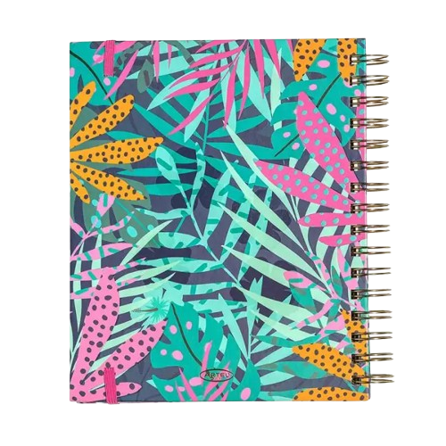 Planner No Fechado Espiral Separador Mensual 17x21 Cms Tropi Selva-3